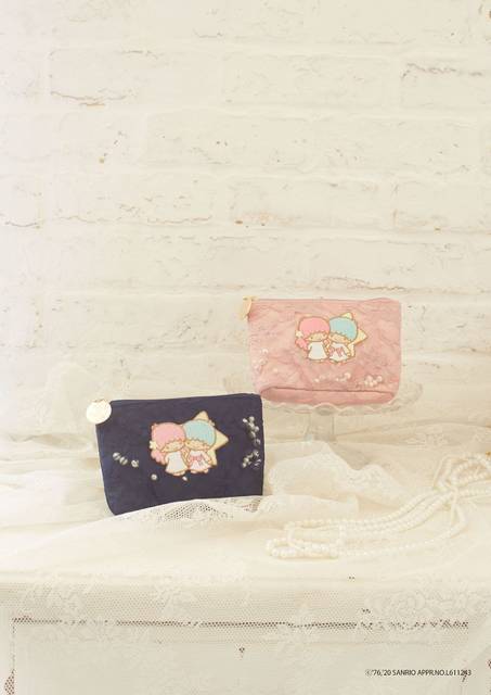 『リトルツインスターズ』×「Maison de FLEUR」♪ フリルが可愛いトートバッグやポーチ登場♪