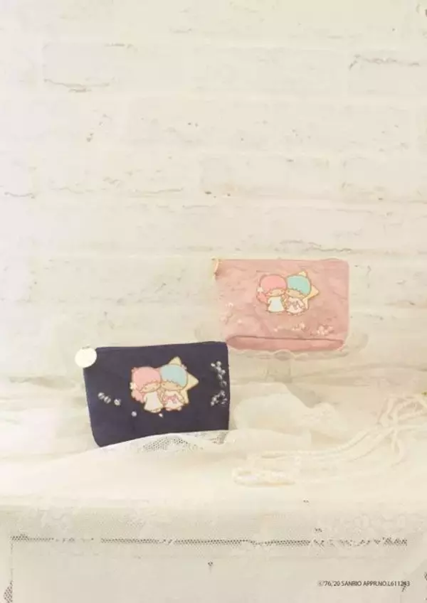 「『リトルツインスターズ』×「Maison de FLEUR」♪ フリルが可愛いトートバッグやポーチ登場♪」の画像