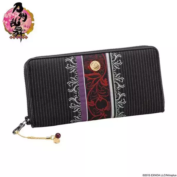 「『刀剣乱舞』が日本の伝統織物とコラボ！ 鶴丸国永、乱藤四郎、大般若長光、陸奥守吉行モチーフの長財布」の画像