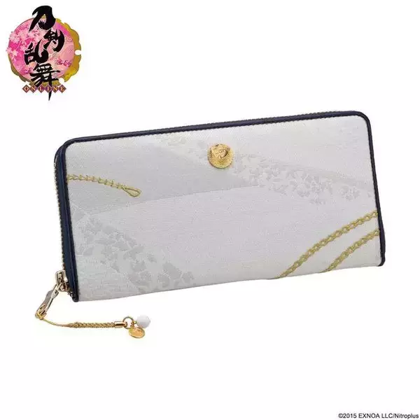 「『刀剣乱舞』が日本の伝統織物とコラボ！ 鶴丸国永、乱藤四郎、大般若長光、陸奥守吉行モチーフの長財布」の画像