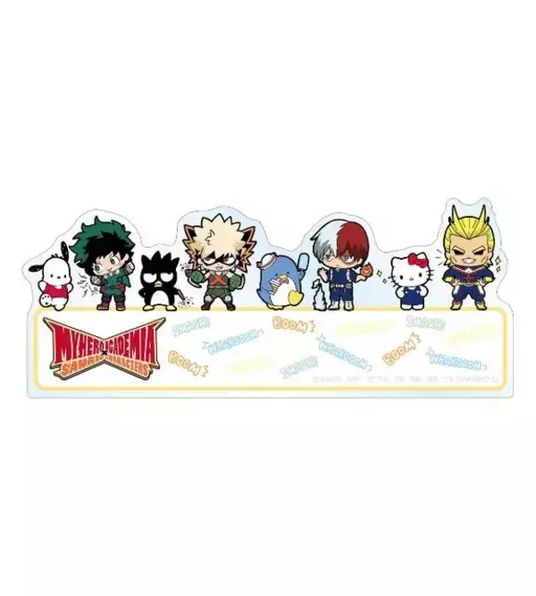 「キュートなアイテムが10種類♪ 『僕のヒーローアカデミア × サンリオキャラクターズ』グッズ公開！」の画像