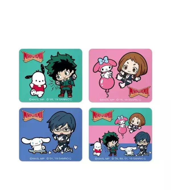 「キュートなアイテムが10種類♪ 『僕のヒーローアカデミア × サンリオキャラクターズ』グッズ公開！」の画像