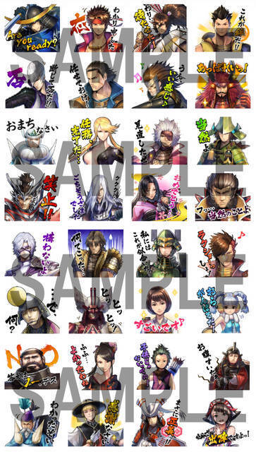 戦国basara バトルパーティー が早速lineスタンプに登場 人気キャラでメッセージを送ろう 19年6月6日 エキサイトニュース