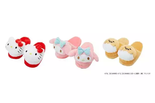 「リモート環境を楽しくする♪ 『サンリオ』可愛い自宅グッズ！ ルームウエアやスリッパなど♪」の画像
