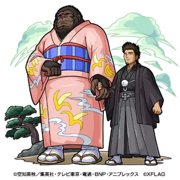 「定春＆エリザベスのハンディ扇風機が当たるかも!?　『銀魂』×『モンスト』コラボ第2弾スタート♪」の画像