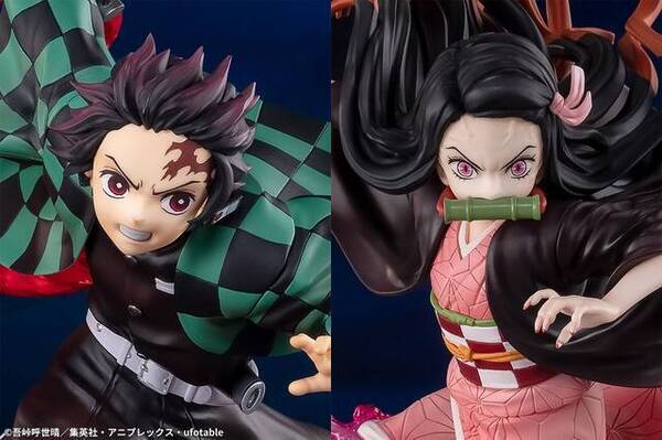 鬼滅の刃 炭治郎と禰豆子のフィギュアが登場 全集中 血鬼術の力強い造形に注目 21年5月12日 エキサイトニュース