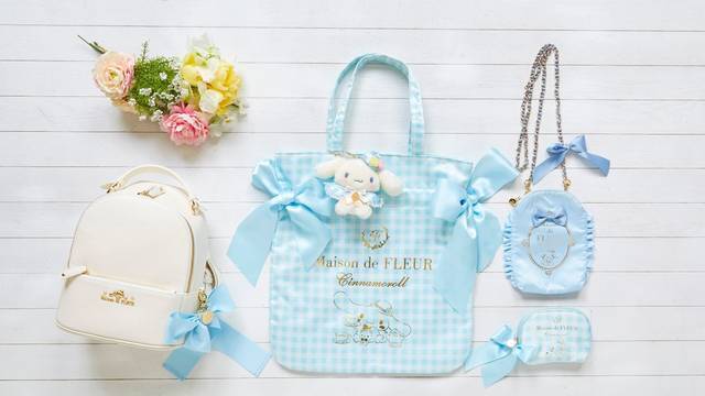 シナモロールやポムポムプリンが「メゾン ド フルール」とコラボ♪ リボントートバッグやリュックなど