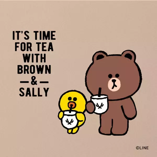 「ライン公式キャラ『LINE FRIENDS』× タピオカ「THE ALLEY」♪ オリジナルパッケージやコラボドリンク！」の画像