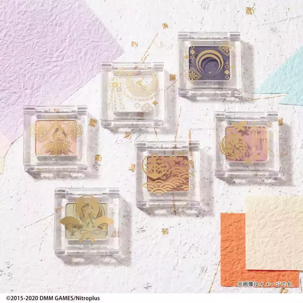 「『刀剣乱舞-ONLINE-』アイシャドウ第2弾登場♪ 三日月宗近や鶴丸国永などがモチーフ♪」の画像