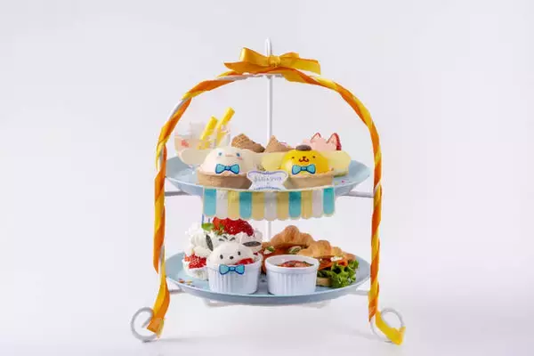 「ポチャッコ＆ポムポムプリン＆シナモロールのコラボカフェ！ 豪華なバースデーアフタヌーンティセットも♪」の画像