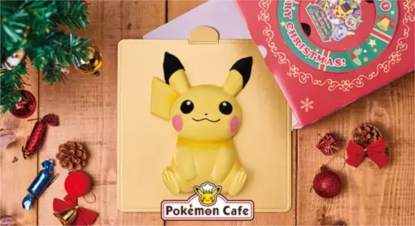 「ピカチュウのクリスマスケーキ登場♪ 『ポケモンカフェ』限定のツリーやしっぽ型箸置きセットも♪」の画像