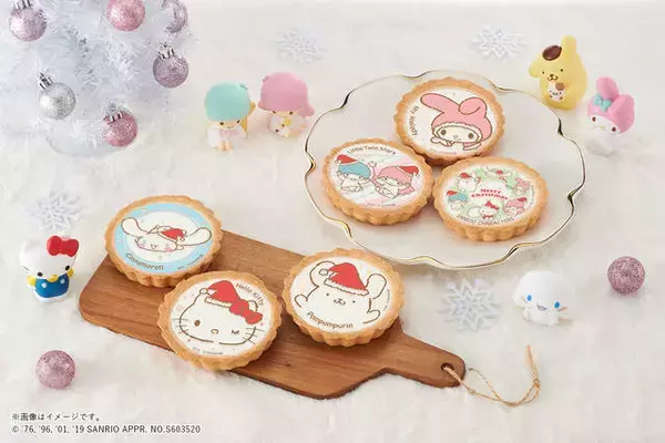 サンリオキャラクターズがクリスマスタルトに♪ ハローキティ、ポムポムプリン、マイメロディなど♪