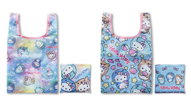 『ハローキティ』がペンギンやイルカ、コツメカワウソに変身♪ タオルや文房具、靴下も♪