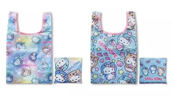 「『ハローキティ』がペンギンやイルカ、コツメカワウソに変身♪ タオルや文房具、靴下も♪」の画像