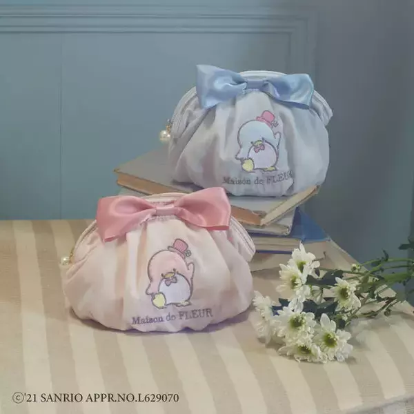 「『タキシードサム』が「Maison de FLEUR」とコラボ！ アイスクリームカラーが可愛いポーチやトートバッグ♪」の画像
