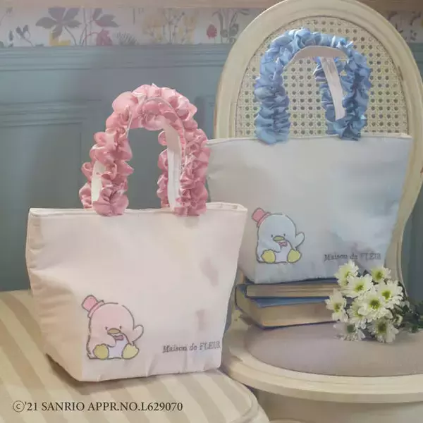 「『タキシードサム』が「Maison de FLEUR」とコラボ！ アイスクリームカラーが可愛いポーチやトートバッグ♪」の画像