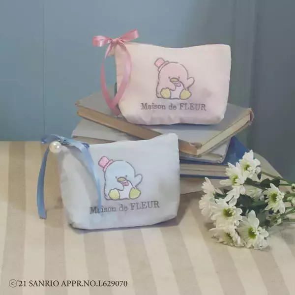 「『タキシードサム』が「Maison de FLEUR」とコラボ！ アイスクリームカラーが可愛いポーチやトートバッグ♪」の画像