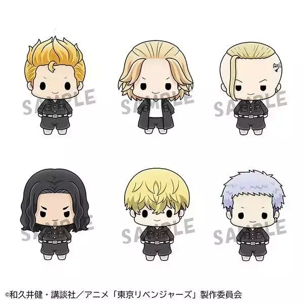 「『東京リベンジャーズ』の「ちょこりんマスコット」が登場！ちょこっとした佇まいがカワイイ！タケミチ、マイキー、ドラケンなど全6種」の画像