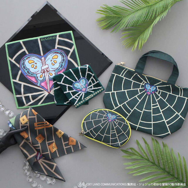 アニメ『ジョジョの奇妙な冒険 ストーンオーシャン』の世界観たっぷりなハンカチやタオルなど全5種のアイテムが発売決定