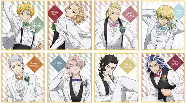 「『東リベ』聖夜決戦編の記念フェアがアニメイトで12月10日から開催。タキシード姿のタケミチたちのグッズが登場、描き下ろしブロマイドも」の画像