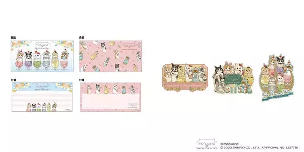 「『mofusand』×「サンリオ」コラボグッズが東京駅にて期間限定で販売！駅長さんに変身した猫たちのグッズも」の画像