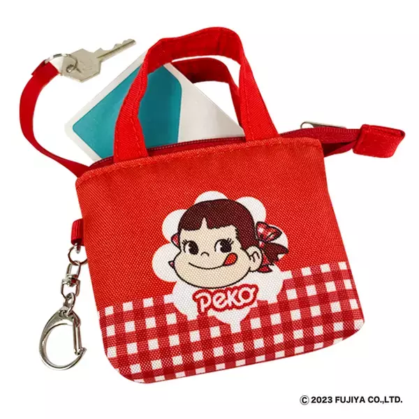 「『ペコちゃん』グッズが郵便局に登場！可愛い＆日常使いしやすいランチエコバッグ、キーポーチなど」の画像