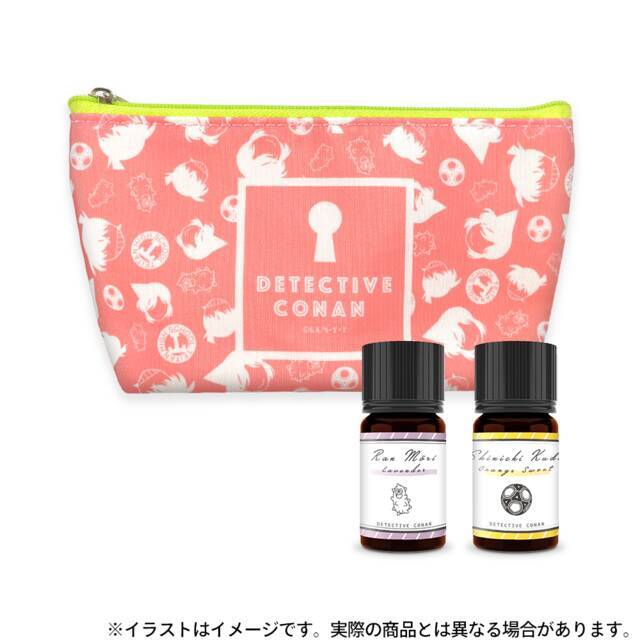 『名探偵コナン』のキャラクターをイメージしたアロマオイルが登場。コナン・キッドや赤井・沖矢など合わせて使えるセットも