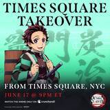 「アニメ『鬼滅の刃』最終話の放送日にニューヨーク・タイムズスクエアの大型ビジョンをジャック！現地の様子をインスタにてライブ配信」の画像2