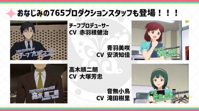 アニメ『アイドルマスター ミリオンライブ！』プロデューサー役は中村源太！赤羽根健治はチーフプロデューサー役に