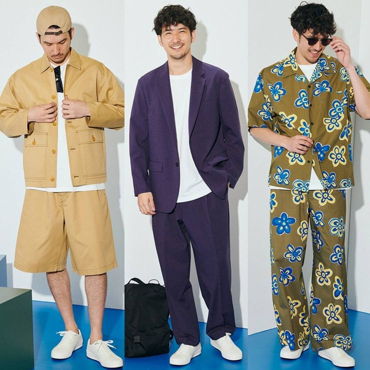ユニクロ×マルニ」の注目セットアップを白Tコーデで定点観測。テイスト 
