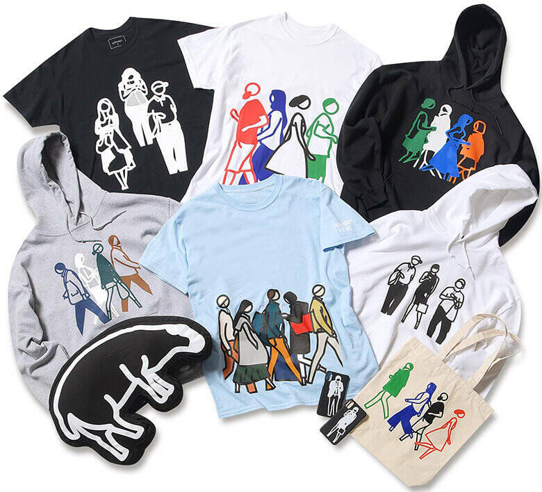 SOPHNET.×ジュリアン・オピー！ 11年ぶりの個展では物販コーナーも要 