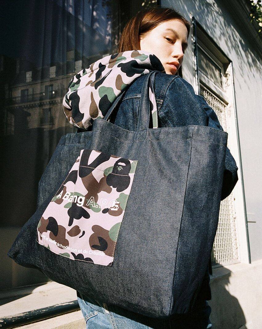 A.P.C. × BAPE。デニムとカモフラという両者のアイコンが融合した 