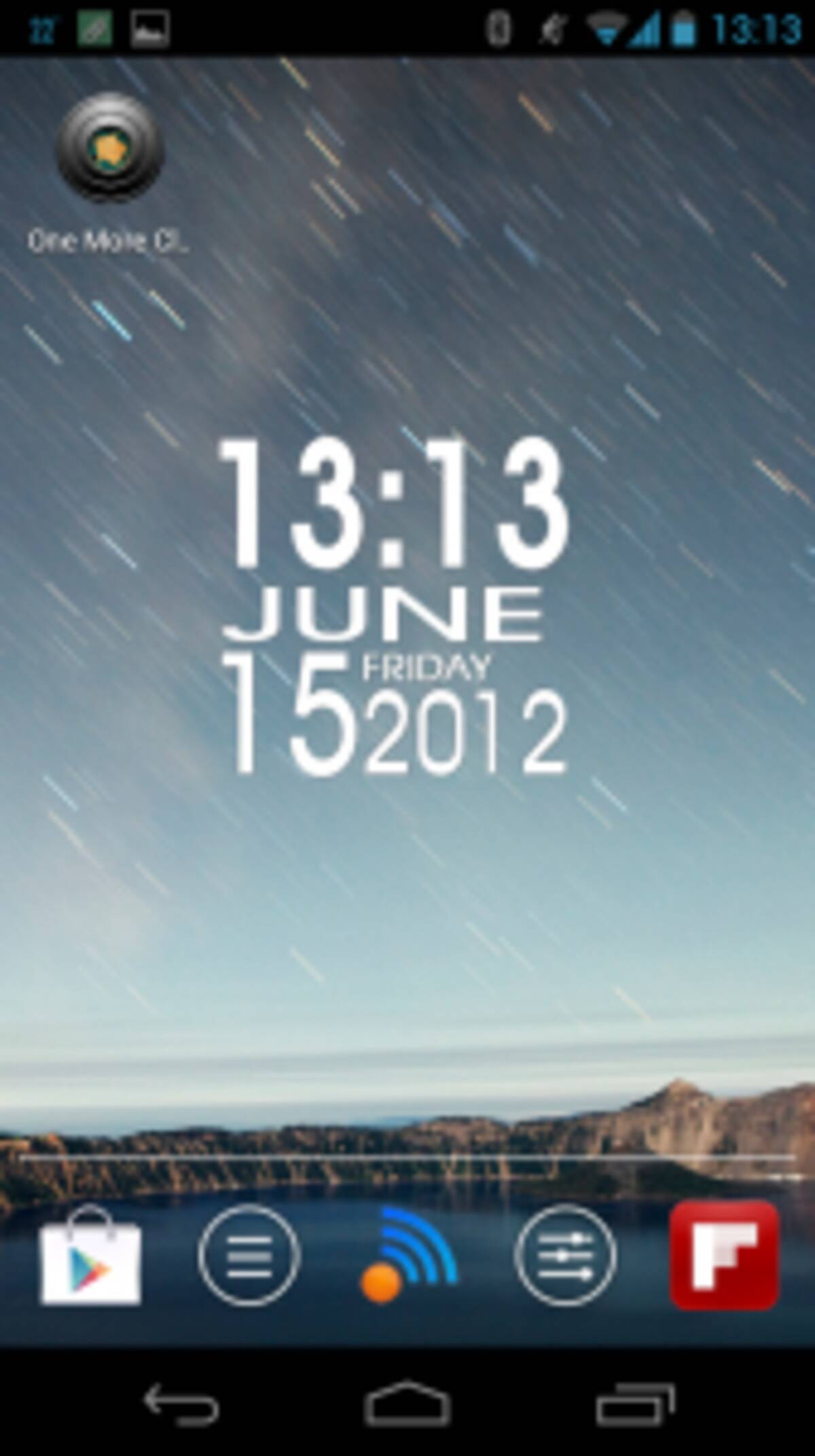One More Clock Widget Free アート クールな時計ウィジェットでスマホを飾る 無料androidアプリ 12年6月16日 エキサイトニュース