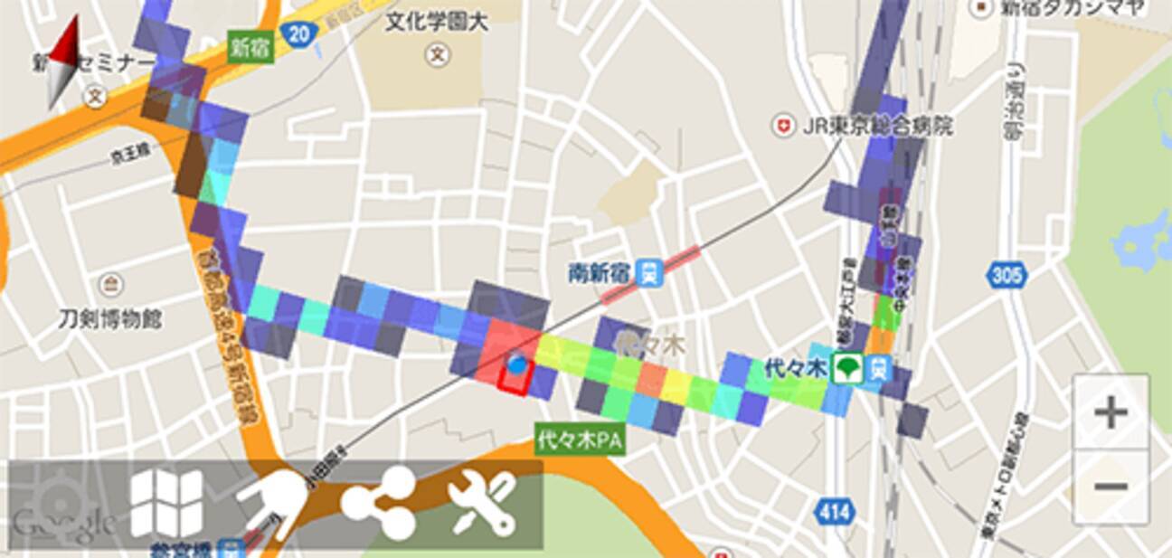 お前は今まで通った道をすべて覚えているか 通った道の軌跡をすべて一枚の地図に表示するアプリ Myalltracks 14年9月12日 エキサイトニュース