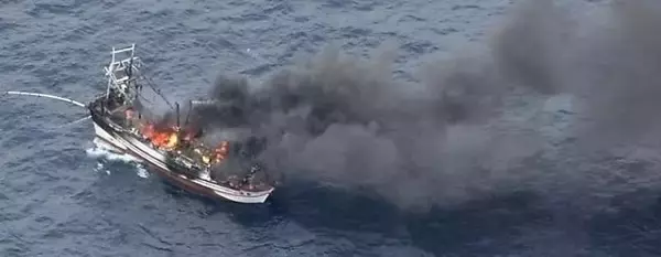 石垣島沖で漁船火災、船長1人が不明　海保が捜索