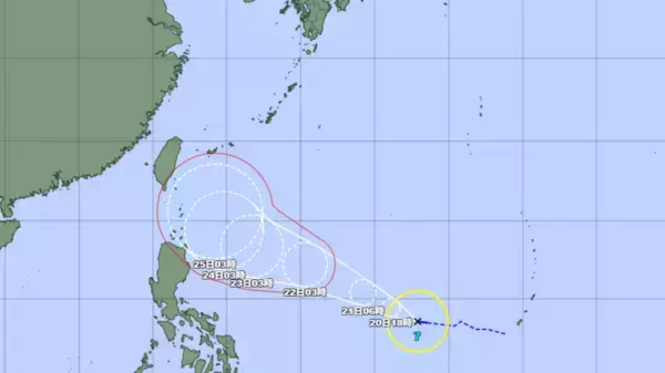 【速報】台風７号が発生　沖縄に影響の恐れも