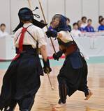 「沖縄代表が全国3位　なぎなた成年女子試合　上村・喜田・上地　国民スポーツ大会」の画像1