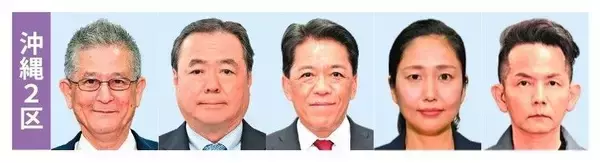 「【速報】衆院選公示　沖縄1～4区に17人立候補　各区の選挙構図は【午前9時現在】」の画像