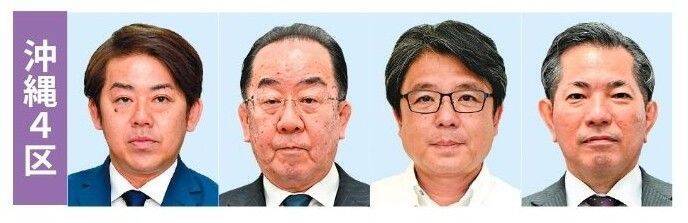 【速報】衆院選公示　沖縄1～4区に17人立候補　各区の選挙構図は【午前9時現在】