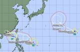 「トリプル台風発生、同日に三つは異例　18号は沖縄接近の可能性も【9月18日23時】」の画像1