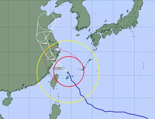 【台風9号】沖縄県内の暴風警報、すべて解除　強風注意報へ（11日午後8時14分）