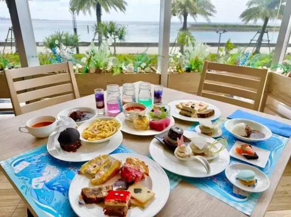 【北谷町】ダブルツリーbyヒルトン沖縄北谷リゾート『アリスと不思議なブルーオーシャン』ランチ&スイーツビュッフェ行ってきました☆【美ら浜つーしん】