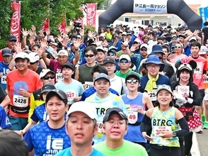 伊江島一周マラソン　ハーフ女子は安里選手がV7達成　男子は岩佐選手が2連覇　2339人が完走