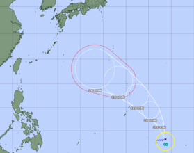 台風18号が発生　旧盆の沖縄に影響の可能性も（19日午後1時7分）