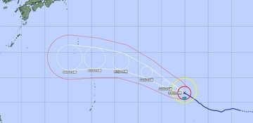 猛烈な台風13号、8月4日に小笠原近海へ　「非常に強い」勢力で接近か