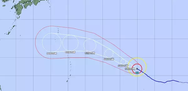 猛烈な台風13号、8月4日に小笠原近海へ　「非常に強い」勢力で接近か