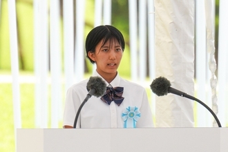 【全文】沖縄慰霊の日「平和の詩」朗読した14歳　曽祖母の「生きたいと願った証」を未来へ