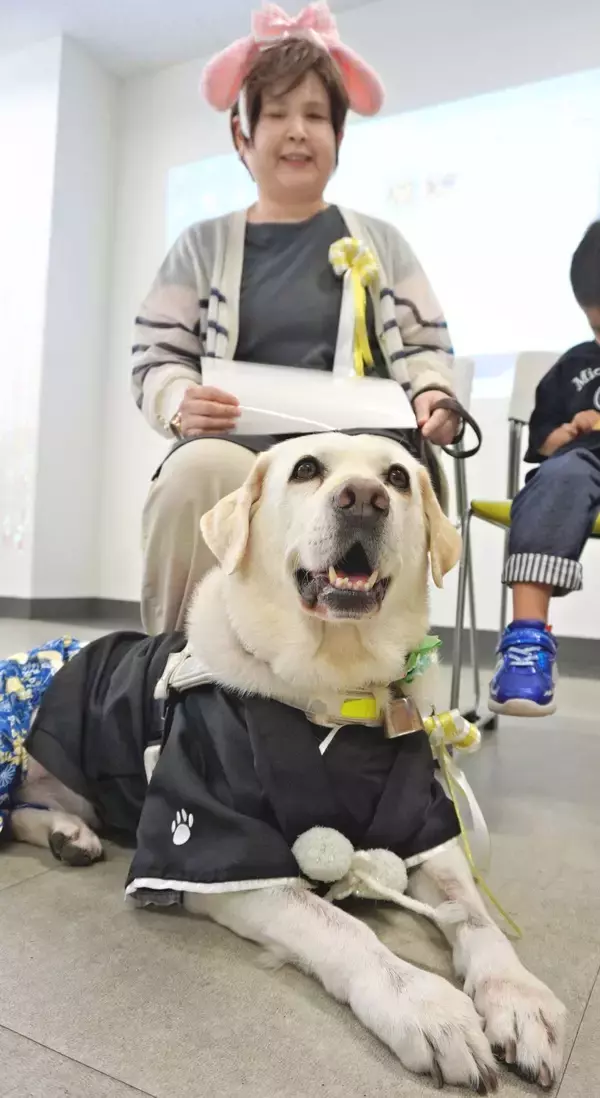 盲導犬トウハと8年「楽しい思い出ばかりだよ。ありがとう」　役目終え第二の“犬生”へ那覇市で引退式