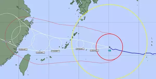 【台風13号】沖縄本島にきょう午後最接近　最大瞬間風速55メートル、宮古島にも夜遅く暴風警報へ（7日午前6時）