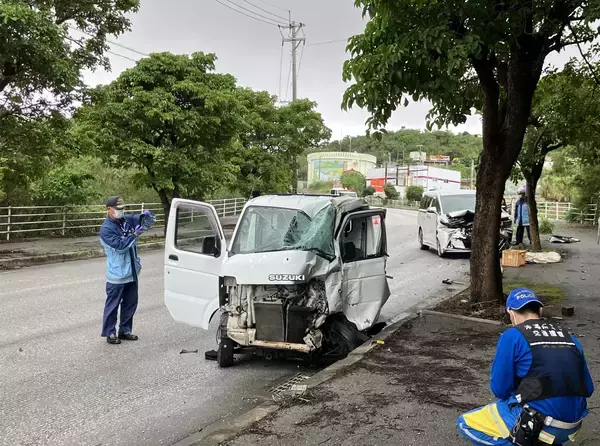 【速報】沖縄・西原町で複数台絡む多重事故　軽トラック運転の男性死亡